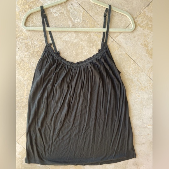 Massimo Supply Olive green spaghetti strap flowy tank top w/ adjustable straps S - Picture 1 of 6